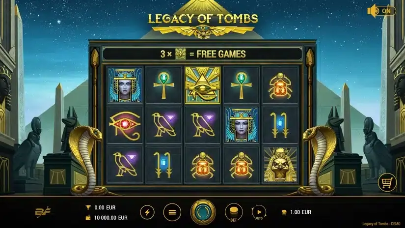 Legacy Of Tombs slot screenshot 1
