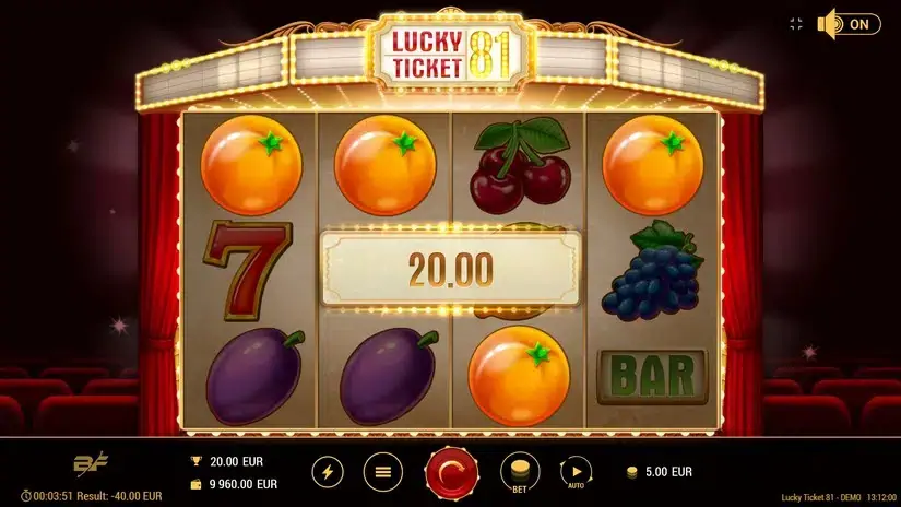 Lucky Ticket 81 slot screenshot 4