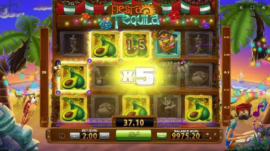 Tequila Fiesta slot screenshot 2