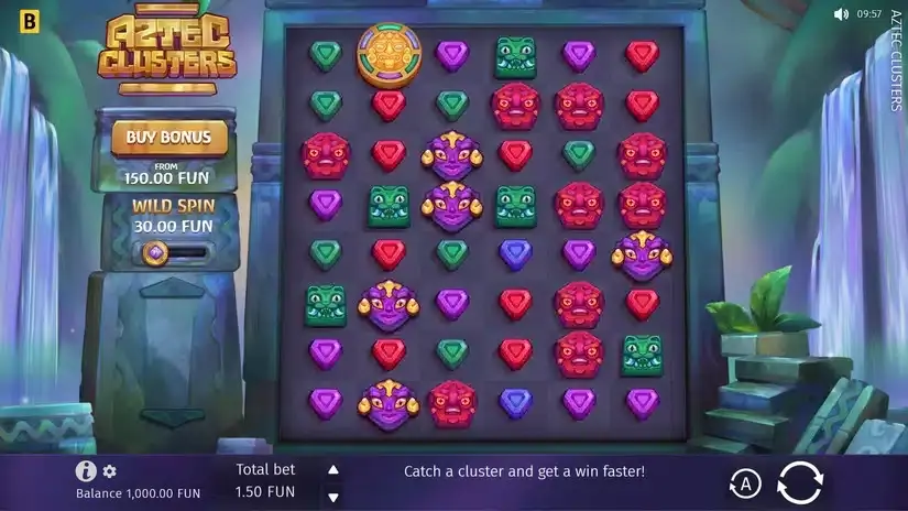 Aztec Clusters slot screenshot 