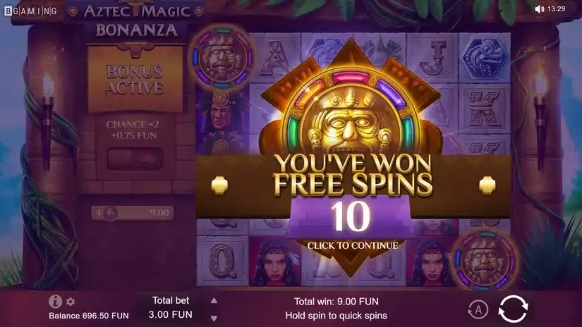Aztec Magic Bonanza slot screenshot 4