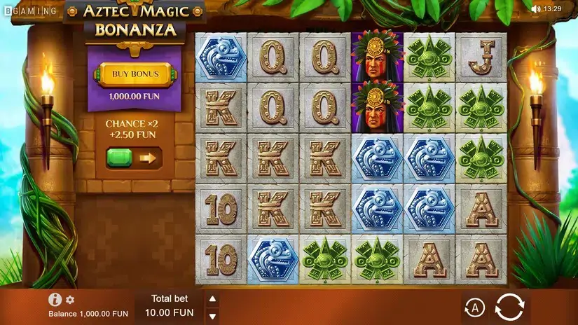Aztec Magic Bonanza slot screenshot 