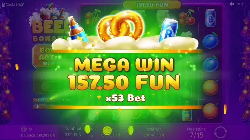 Beer Bonanza slot screenshot 6