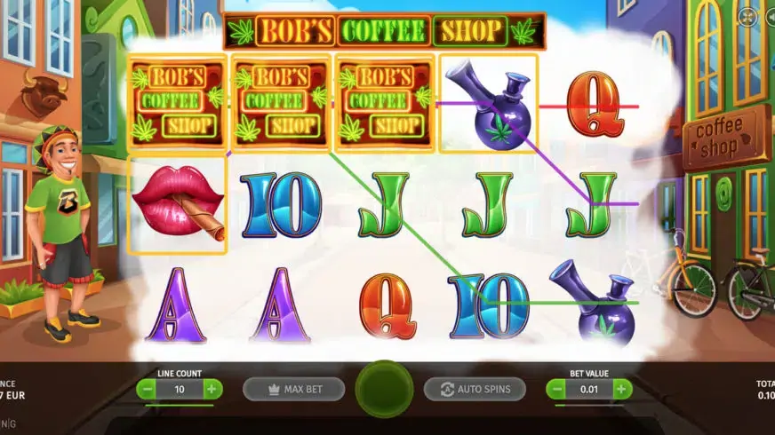 Bob’s Coffee Shop slot screenshot 