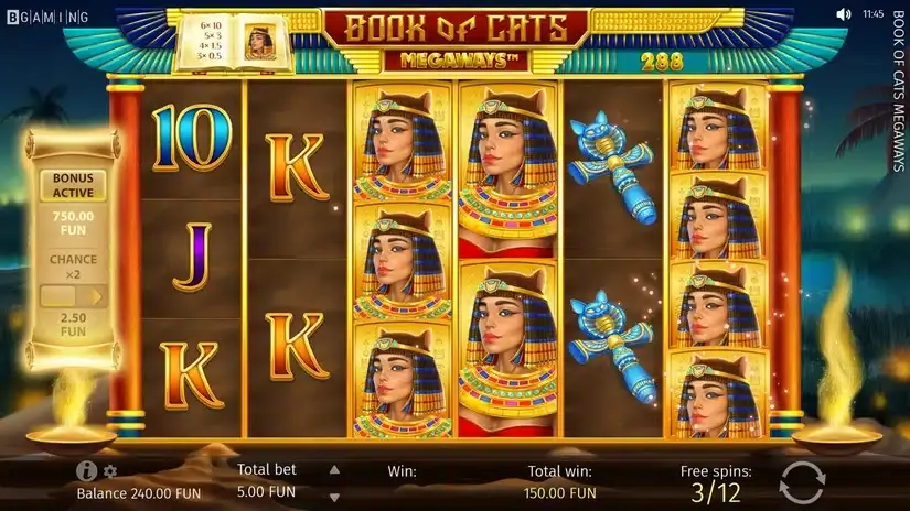 Book of Cats MEGAWAYS slot screenshot 6