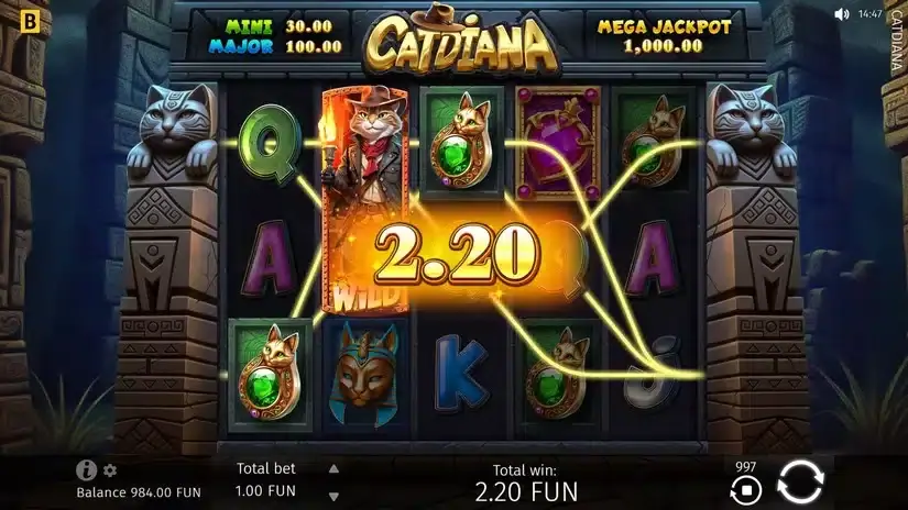 Catdiana slot screenshot 3