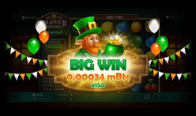 Clover Bonanza slot screenshot 