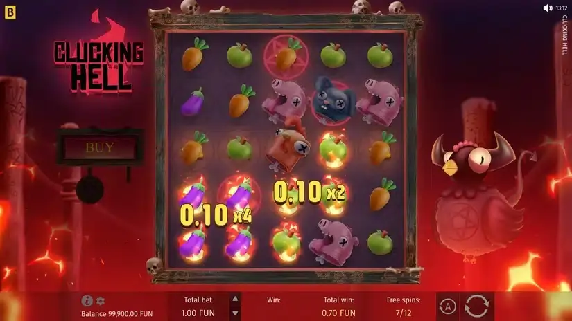 Clucking Hell slot screenshot 5