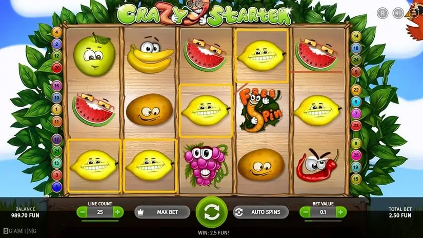 Crazy Starter slot screenshot 4
