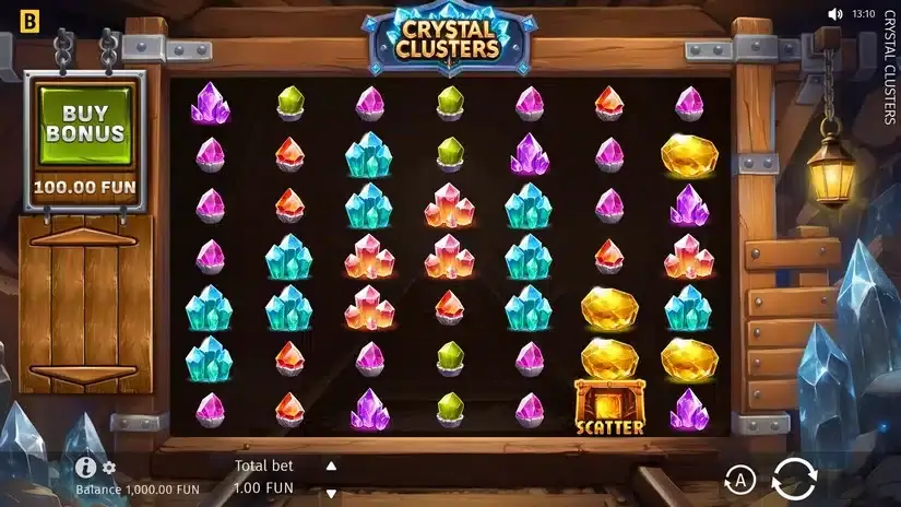 Crystal Clusters slot screenshot 