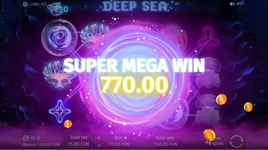 Deep Sea slot screenshot 