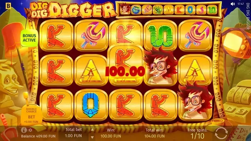 Dig Dig Digger slot screenshot 