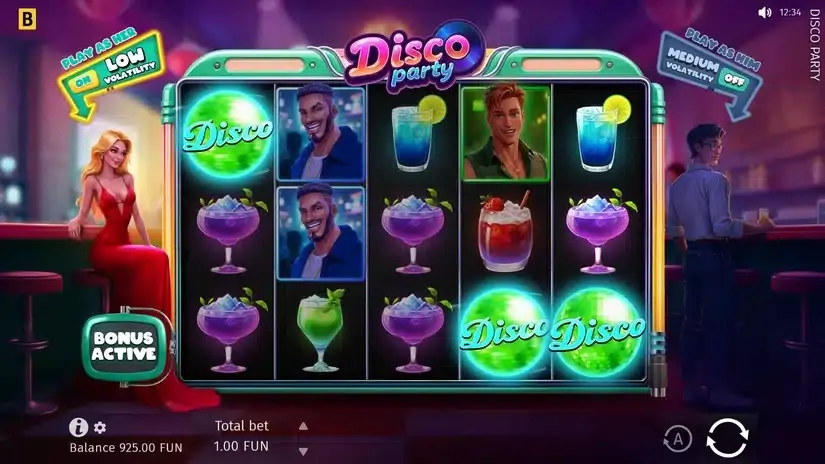 Disco Party slot screenshot 2