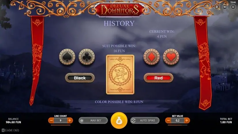Domnitors Deluxe slot screenshot 
