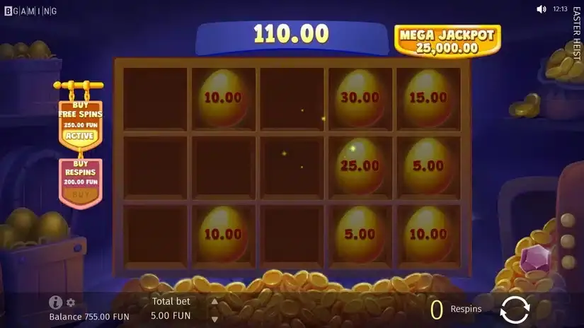 Easter Heist slot screenshot 