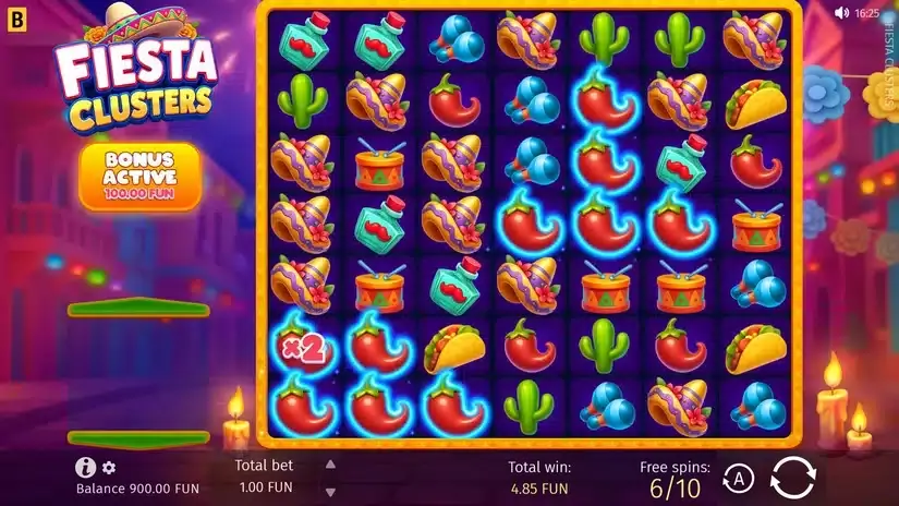 Fiesta Clusters slot screenshot 4
