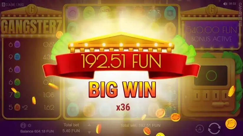 Gangsterz slot screenshot 