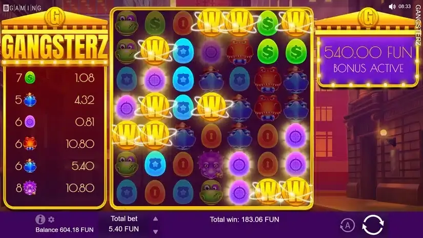 Gangsterz slot screenshot 4