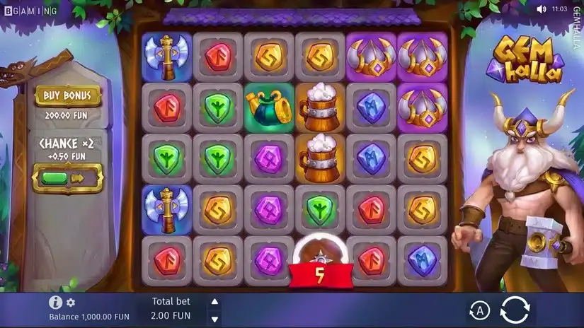 Gemhalla slot screenshot 