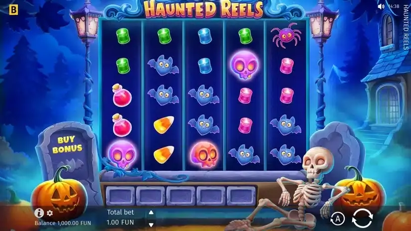 Haunted Reels slot screenshot 