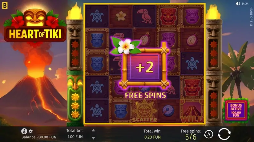 Heart of Tiki slot screenshot 4