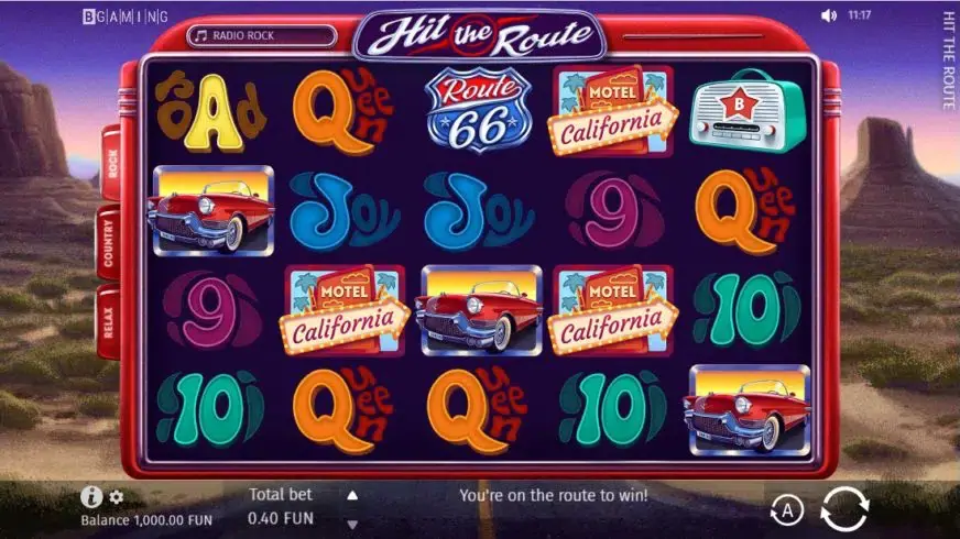 Hit The Route slot screenshot 1