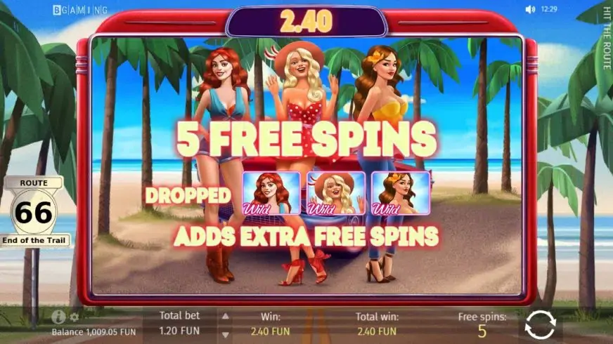 Hit The Route slot screenshot 3