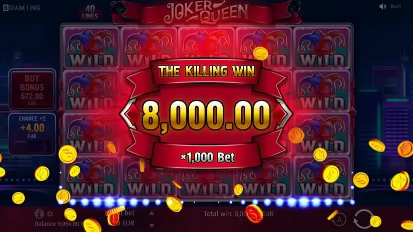 Joker Queen slot screenshot 