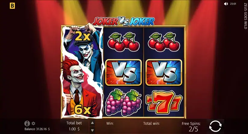 Joker vs Joker slot screenshot 2