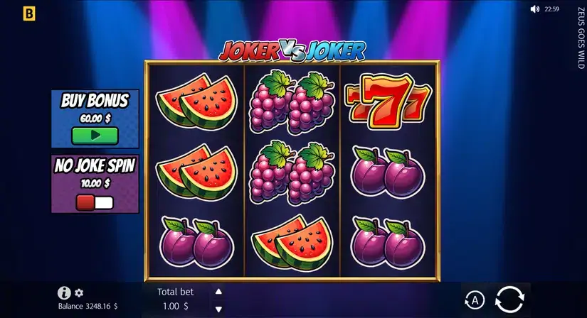 Joker vs Joker slot screenshot 