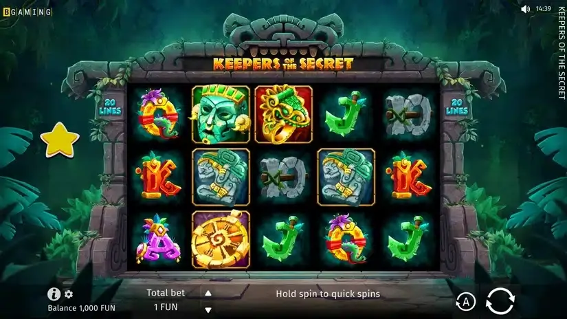 Keepers of the Secret slot screenshot 