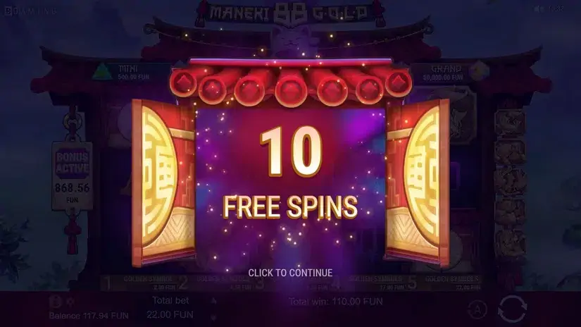 Maneki 88 Gold slot screenshot 4