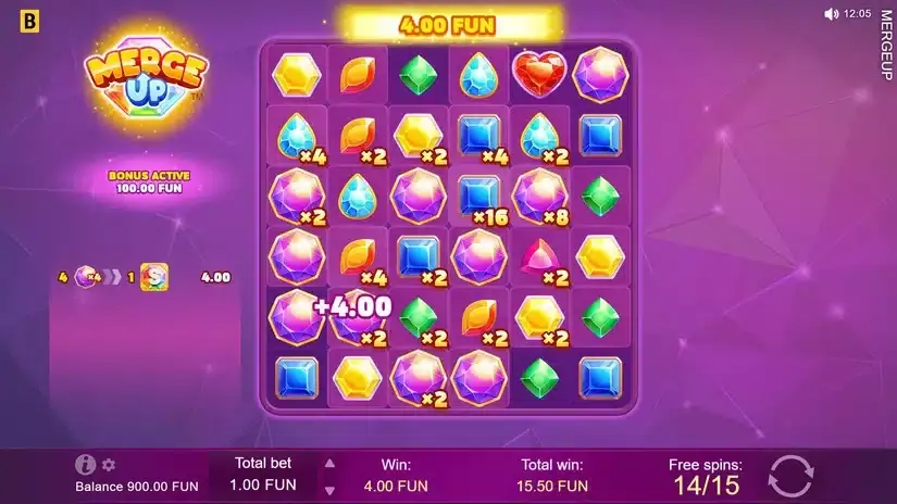 Merge Up slot screenshot 