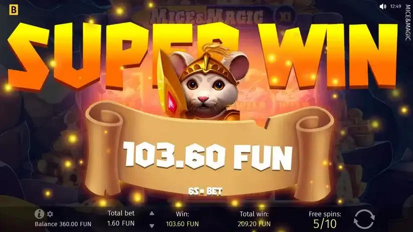 Mice & Magic Wonder Spin slot screenshot 