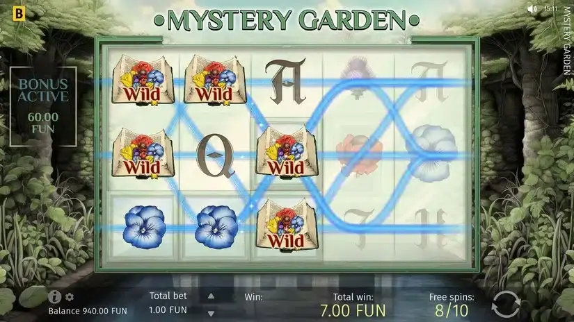 Mystery Garden slot screenshot 3