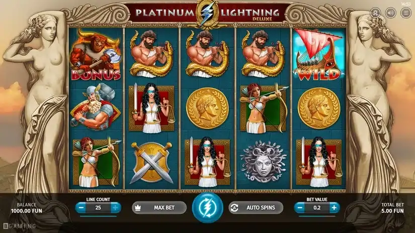 Platinum Lightning Deluxe slot screenshot 1