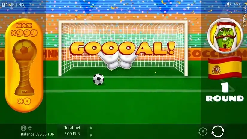 Soccermania slot screenshot 6
