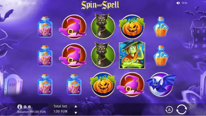 Spin and Spell slot screenshot 
