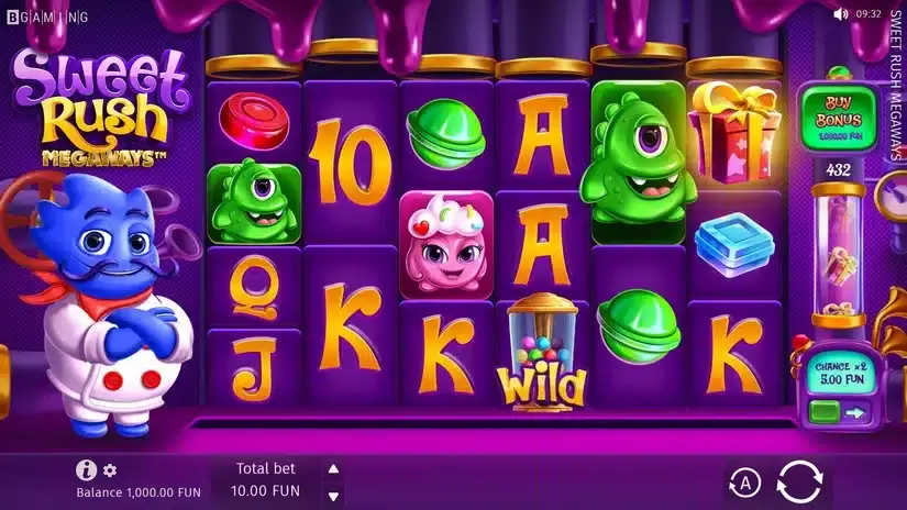 Sweet Rush MEGAWAYS slot screenshot 