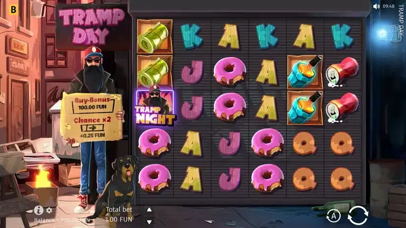 Tramp Day slot screenshot 