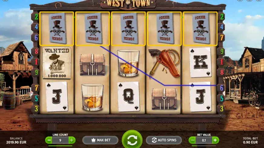 West Town slot screenshot 