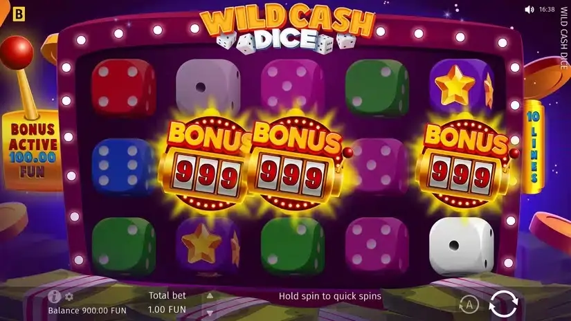 Wild Cash Dice slot screenshot 2