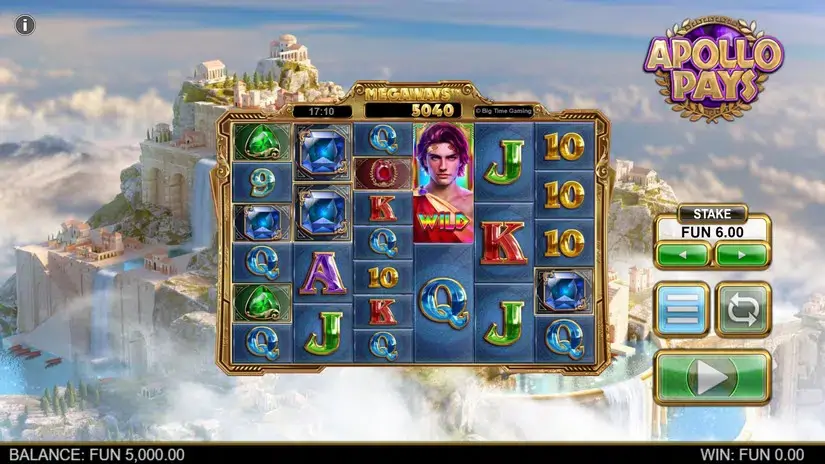 Apollo Pays Megaways slot screenshot 