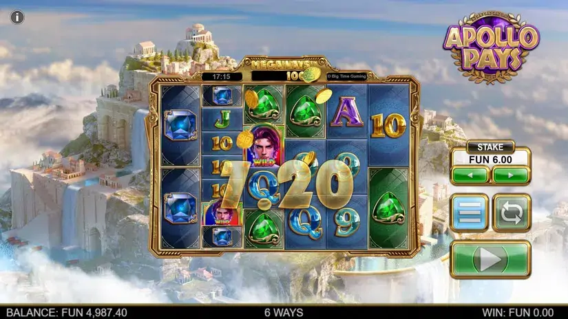 Apollo Pays Megaways slot screenshot 2