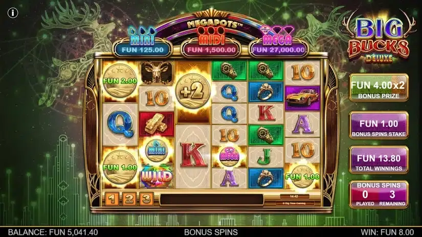 Big Bucks Deluxe slot screenshot 4