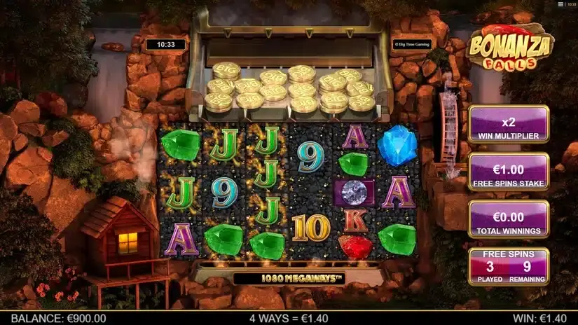Bonanza Falls slot screenshot 3