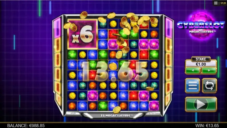 Cyberslot Megaclusters slot screenshot 