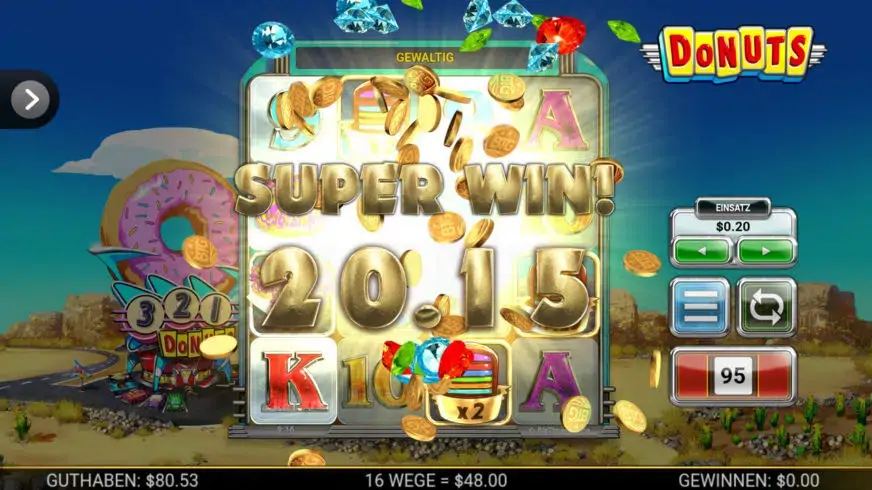 Donuts slot screenshot 