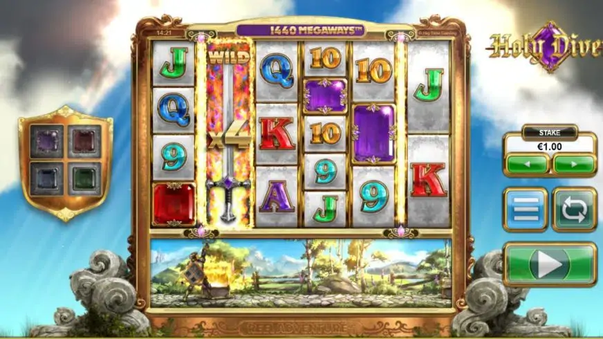 Holy Diver slot screenshot 2