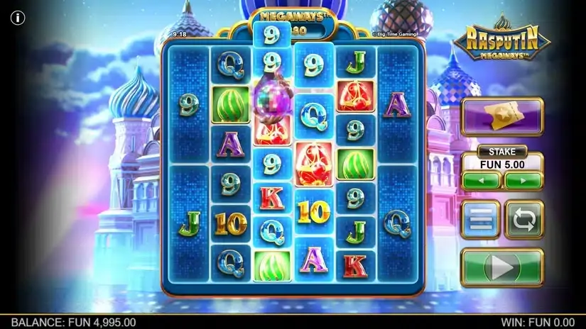 Rasputin Megaways slot screenshot 2
